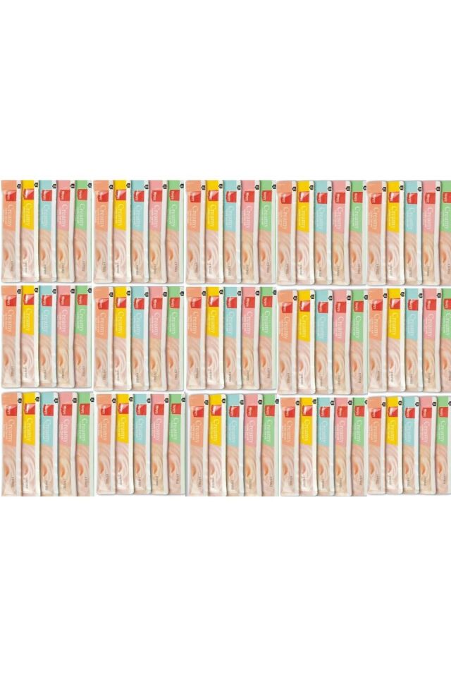 Creamy Cat Treat Karışık Krema Sıvı Kedi Ödül Maması 75 Adet X 14 gram + Cheezies
