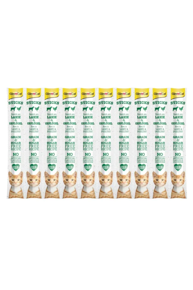 Gimcat Sticks Kuzu Etli Tavuklu Ödül Çubukları 50 Gr - 10lu