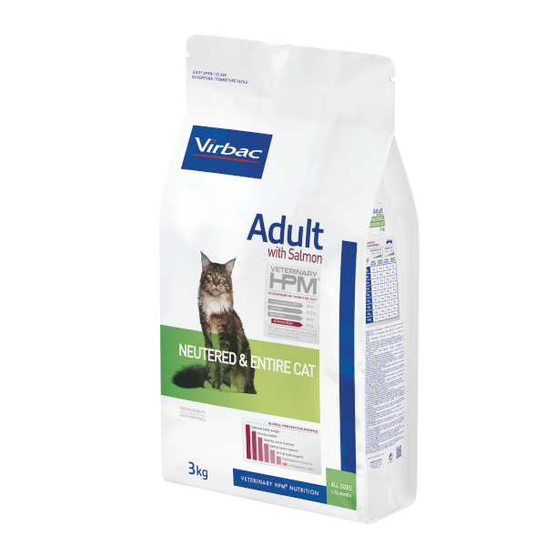Virbac Adult Cat Salmon - Neutered & Entire 3kg - GRAMAJ
