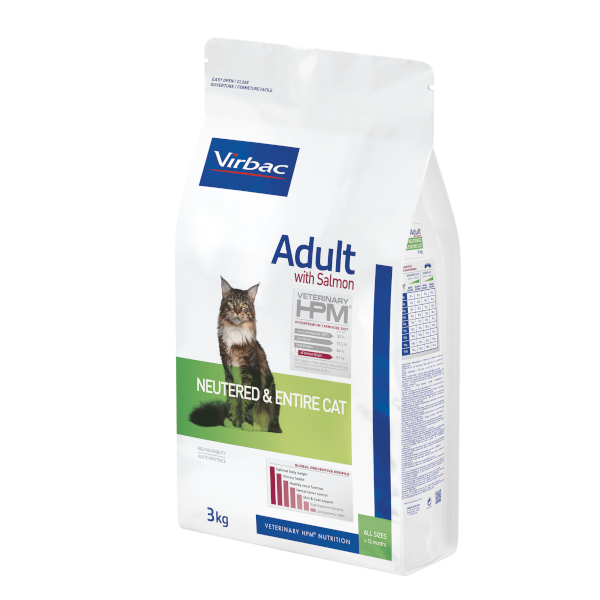 Virbac Adult Cat Salmon - Neutered & Entire 3kg - GRAMAJ