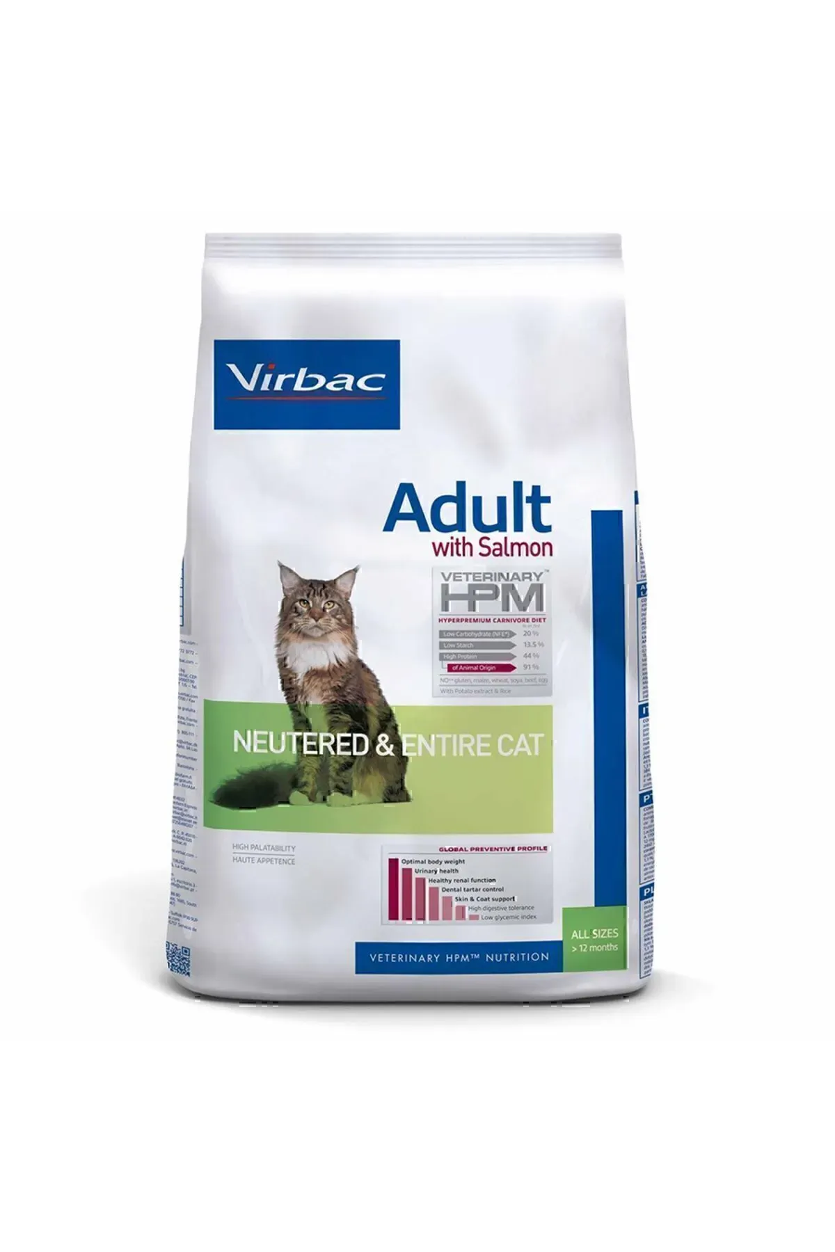 Virbac Adult Cat Salmon - Neutered & Entire 7kg - GRAMAJ