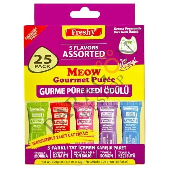 Freshy Meow Gurme Karışık Paket 25'li 300 gr