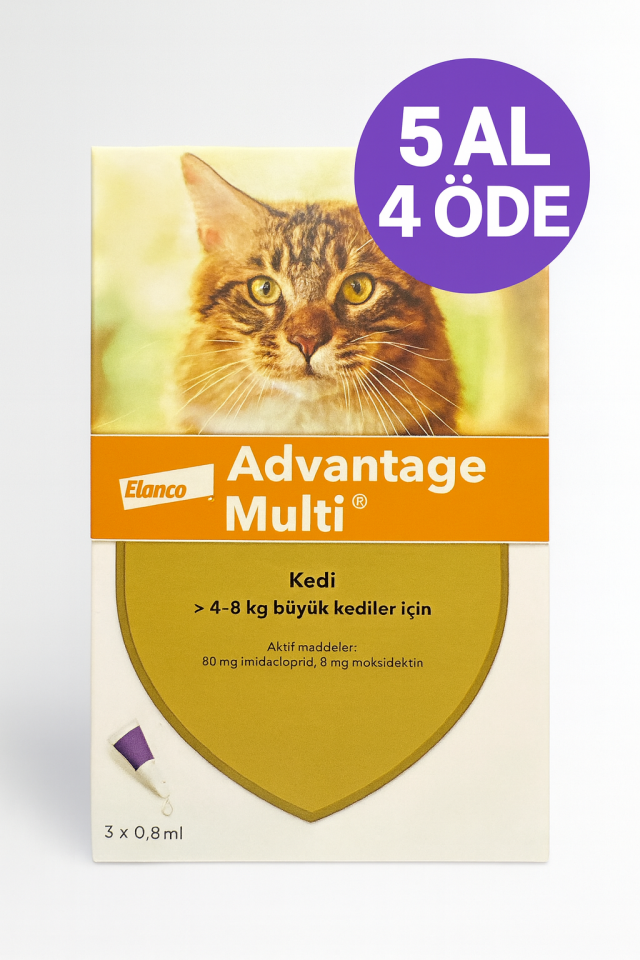 Elanco Advantage Multi Kedi (0.8 ml) 3 Tüp
