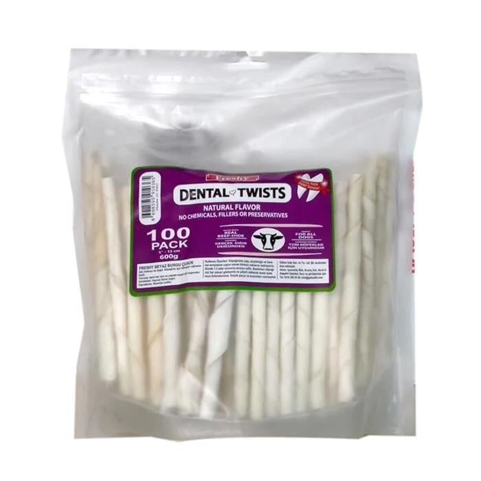 Freshy Dental Twist Sütlü Burgu Çubuk Köpek Ödülü 100 Adet