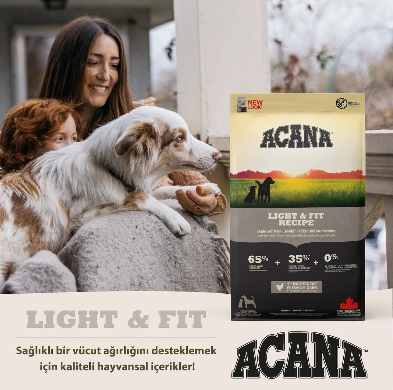 Acana Heritage Light&Fit 11.4 kg Yetişkin Köpek Maması