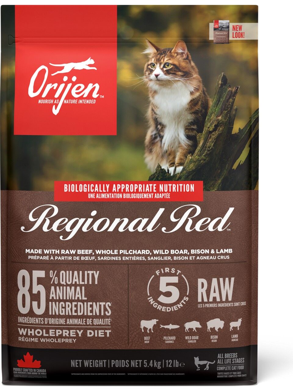 Orijen Regional Red Tahılsız 5.4 kg Yetişkin Kedi Maması