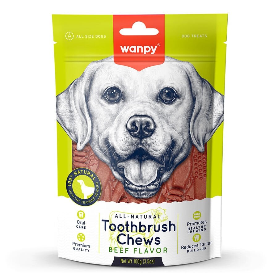 Wanpy Sığır Etli Dental Ağız Sağlığı Için Köpek Ödülü 100 gr