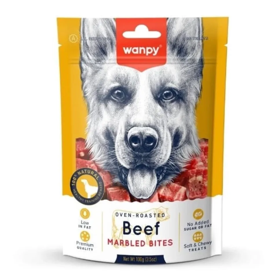 Wanpy Oven Roasted Gerçek Biftek Dilim Yumuşak Köpek Ödülü 100 Gr