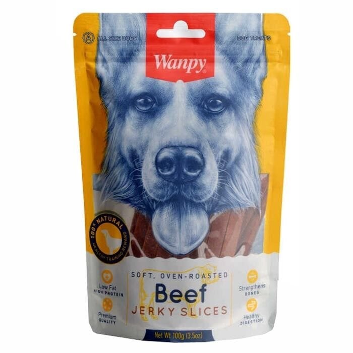 Wanpy Yumuşak Sığır Eti Parçalı Köpek Ödül Maması 100 gr