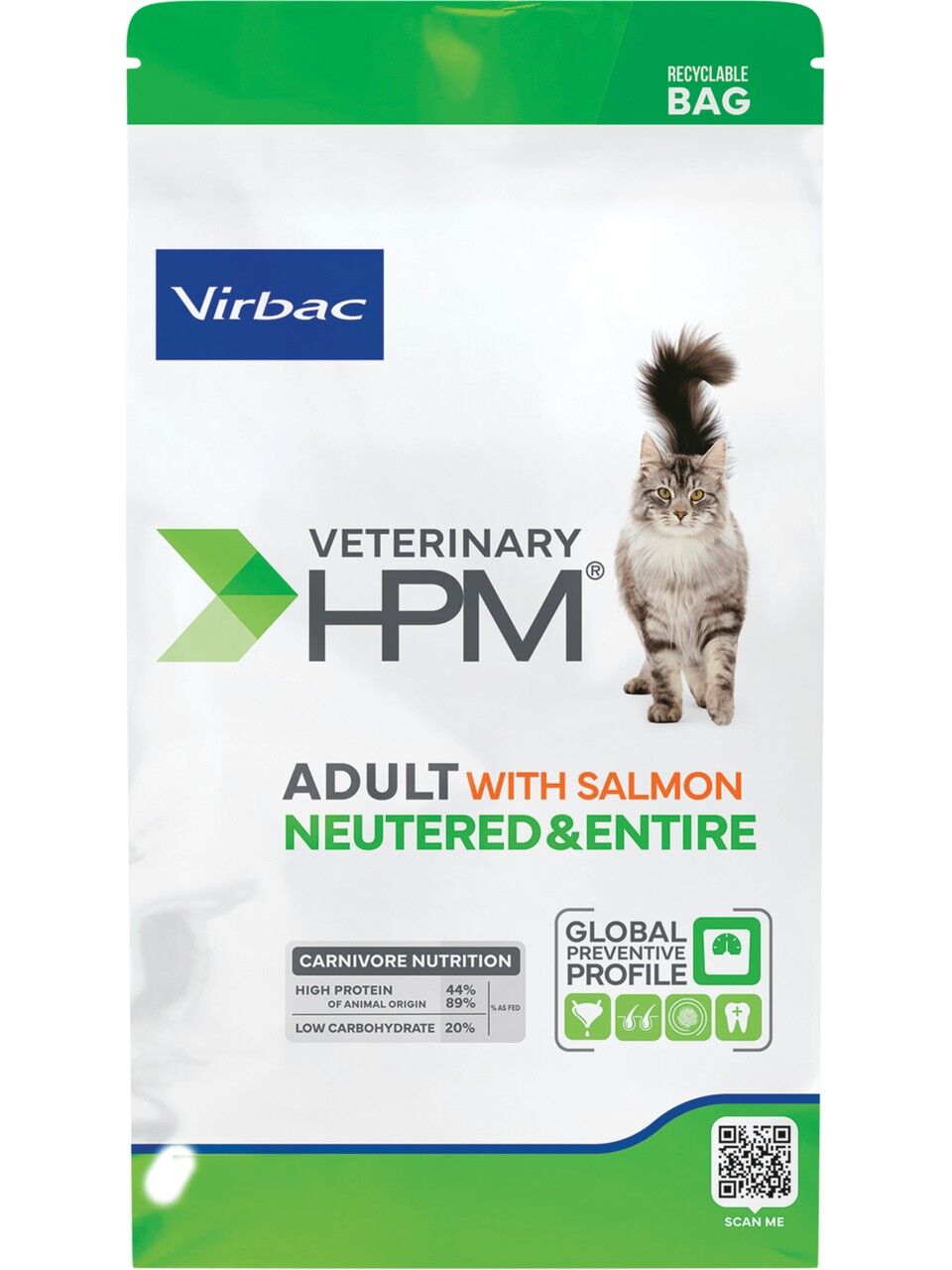 Virbac Adult Cat Salmon Neutered&entire 12 kg Yeni