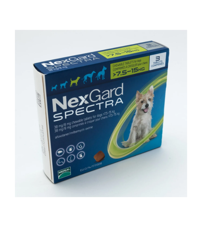 Nexgard Spectra 7.5-15 kg Köpekler İçin 1 Kutu