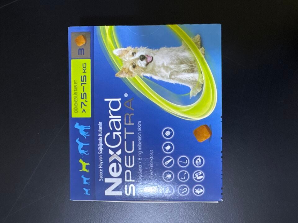 Nexgard Spectra 7.5-15 kg Köpekler İçin 1 Kutu