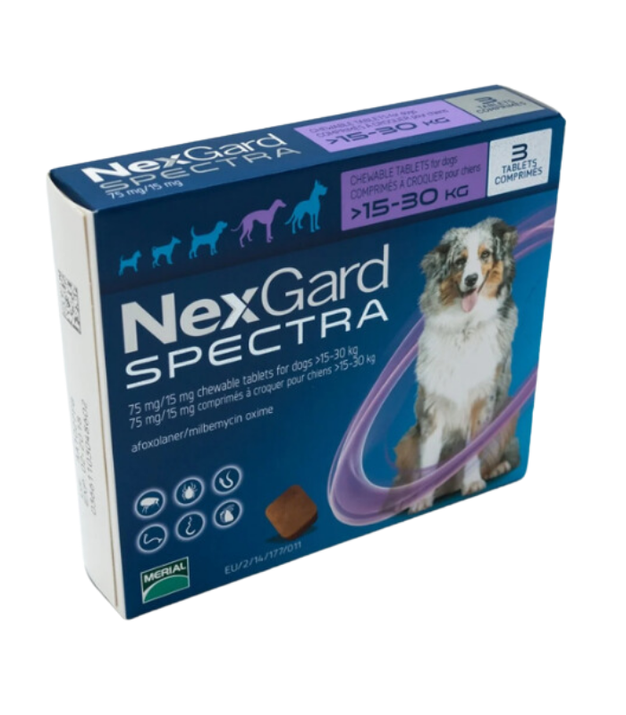 Nexgard Spectra (15-30 kg) Köpekler İçin 1 Kutu SKT:09/2026