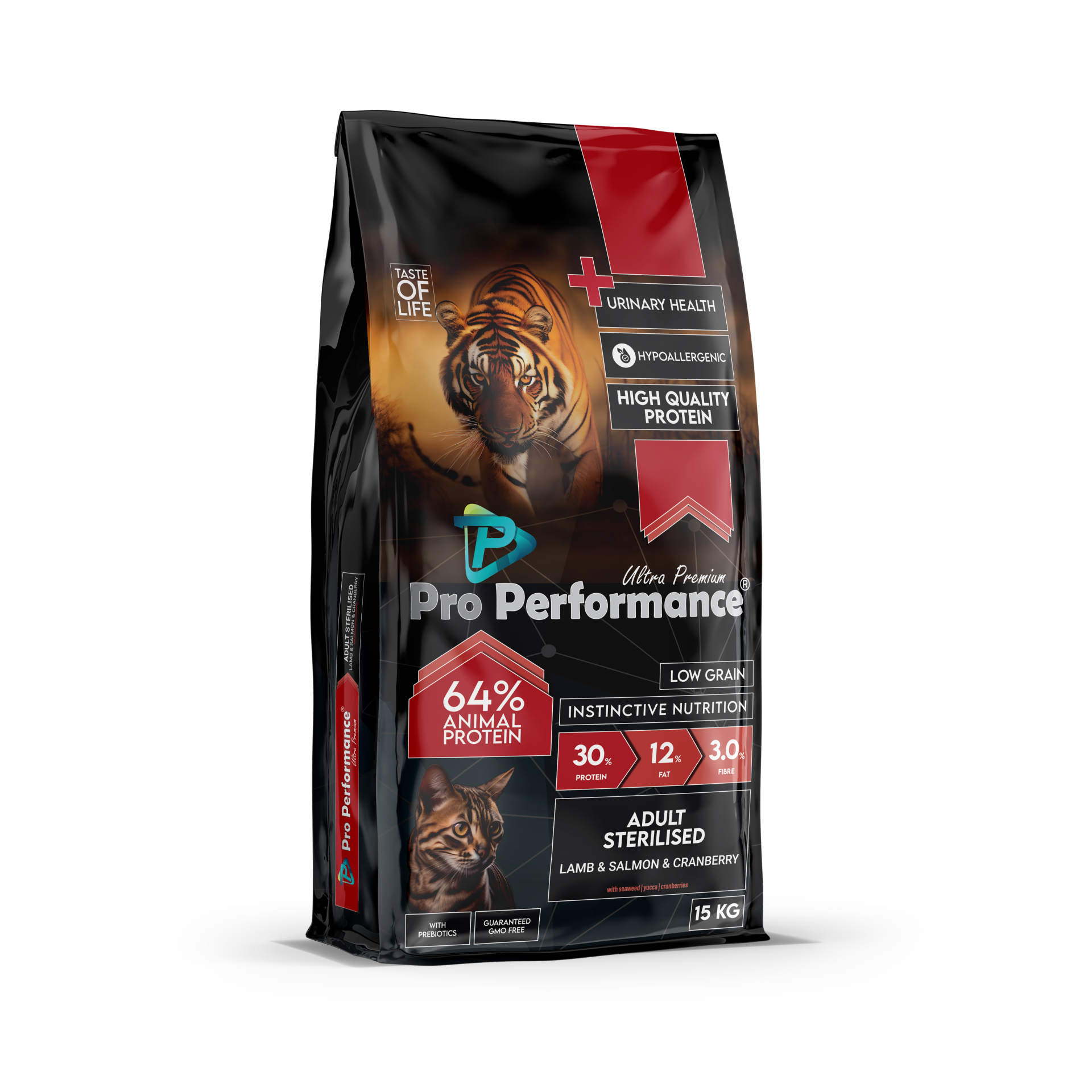 Pro Performance Ultra Premium Kısırlaştırılmış Kuzu ve Somonlu Yetişkin Kedi Maması 15 KG