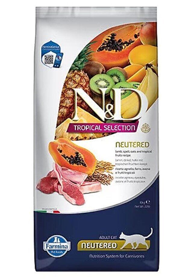 N&D Tropical Selection Kuzu Etli 10 kg Kısırlaştırılmış Yetişkin Kedi Maması
