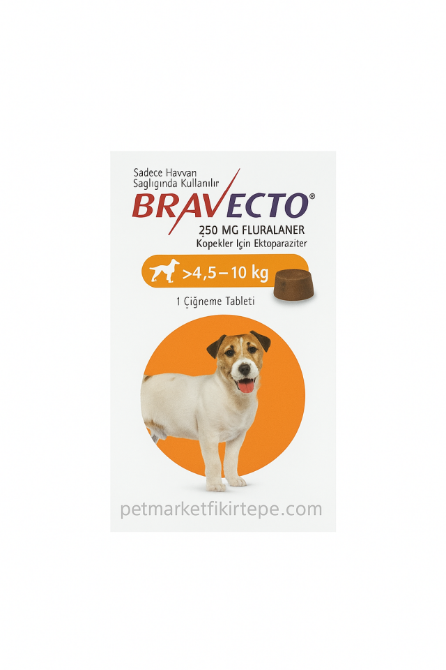 Bravecto 4,5–10 kg Köpek Çiğneme Tableti