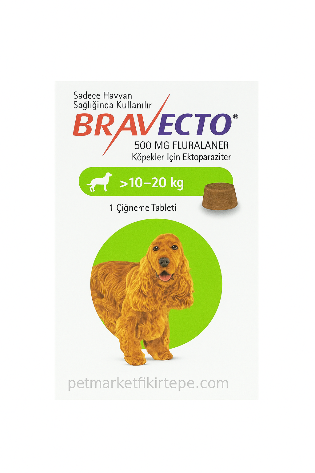 Bravecto 10–20 Kg Köpek Çiğneme Tableti