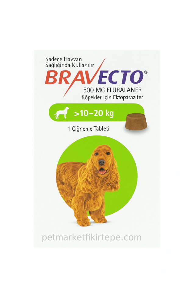 Bravecto 10–20 Kg Köpek Çiğneme Tableti