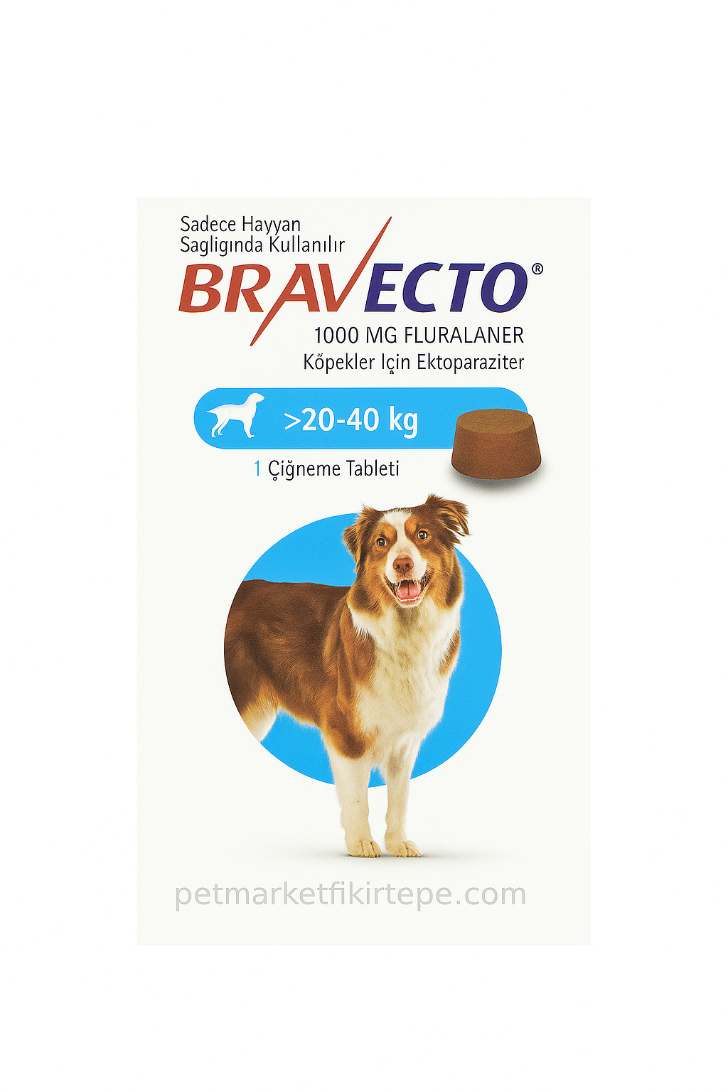 Bravecto 20–40 Kg Köpek Çiğneme Tableti