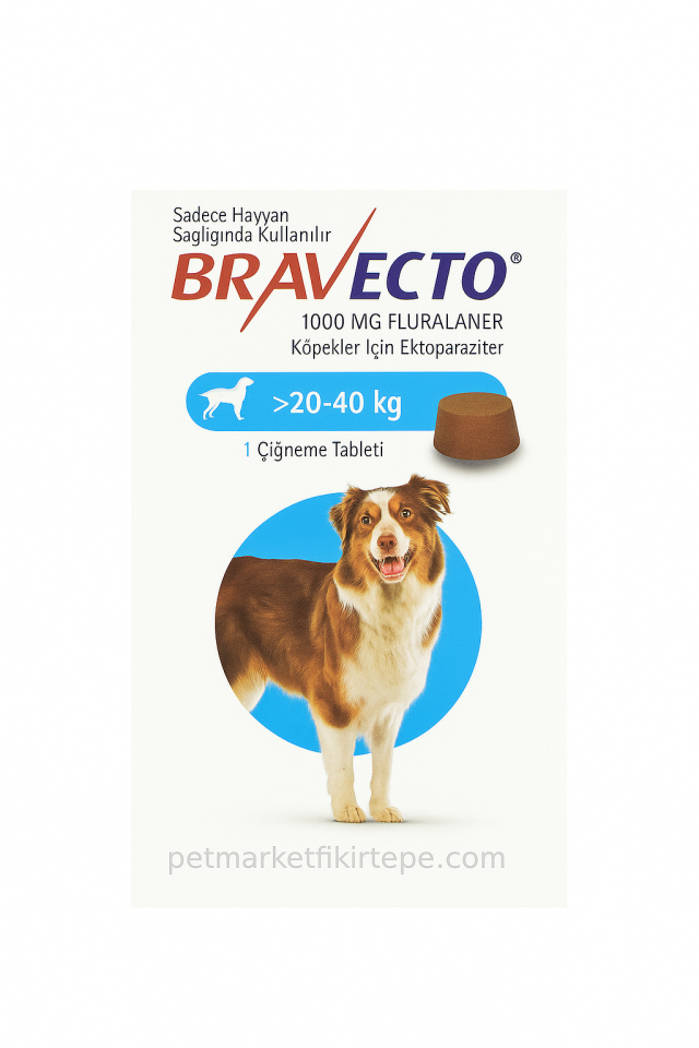 Bravecto 20–40 Kg Köpek Çiğneme Tableti
