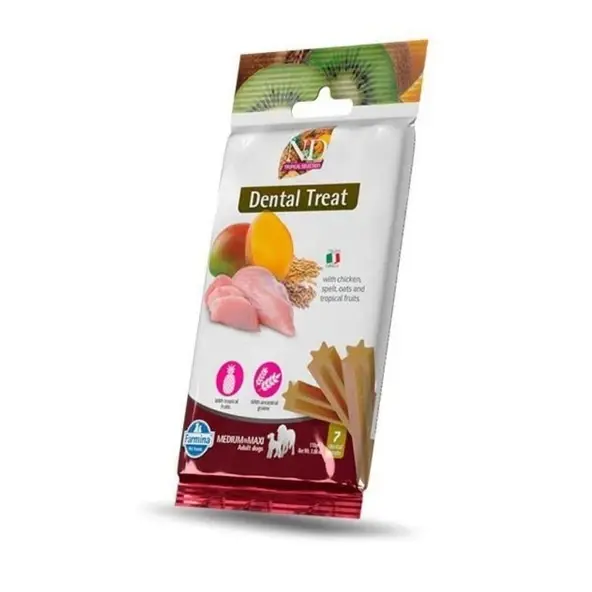 N&D Tropical Tavuklu Diş Sağlığı Medium/Maxi Köpek Ödülü 110 Gr
