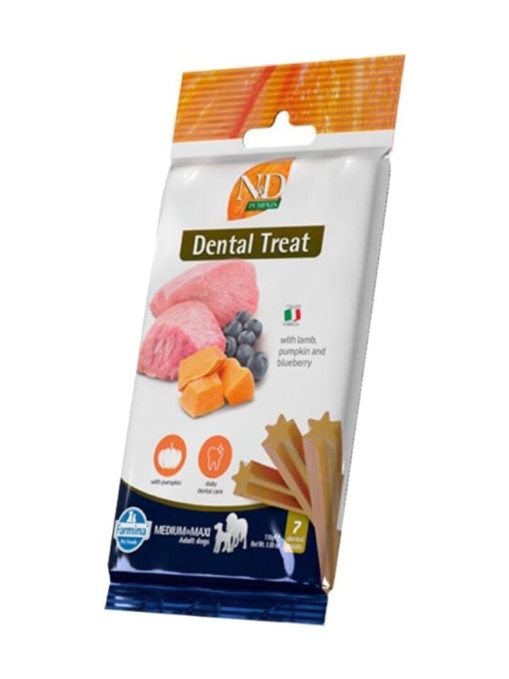 Treat Nd Pumpkın Kuzu Balkabağı Diş Sağlığı Köpek Ödülü Orta ve Büyük Köpekler - 100 Gram