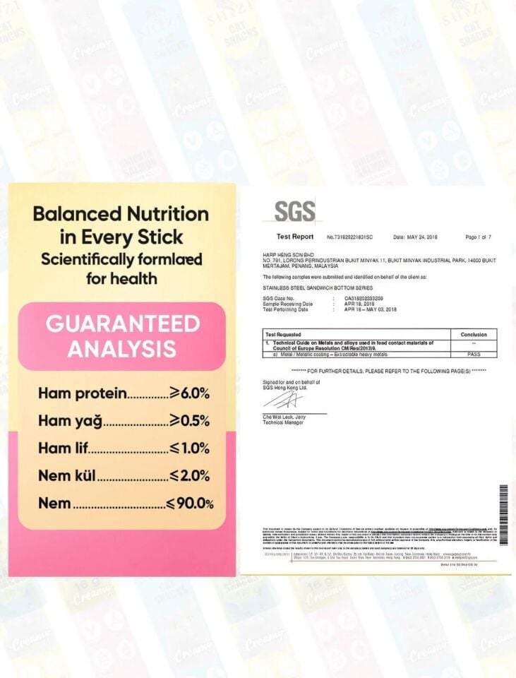 Shzi Krema Kedi Ödül Maması 16gr (45 Adet) (3 Lezzetli)