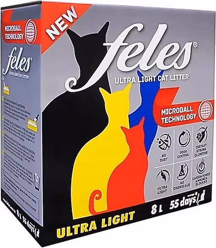 Feles Ultra Light 8 lt Topaklanan Kedi Kumu