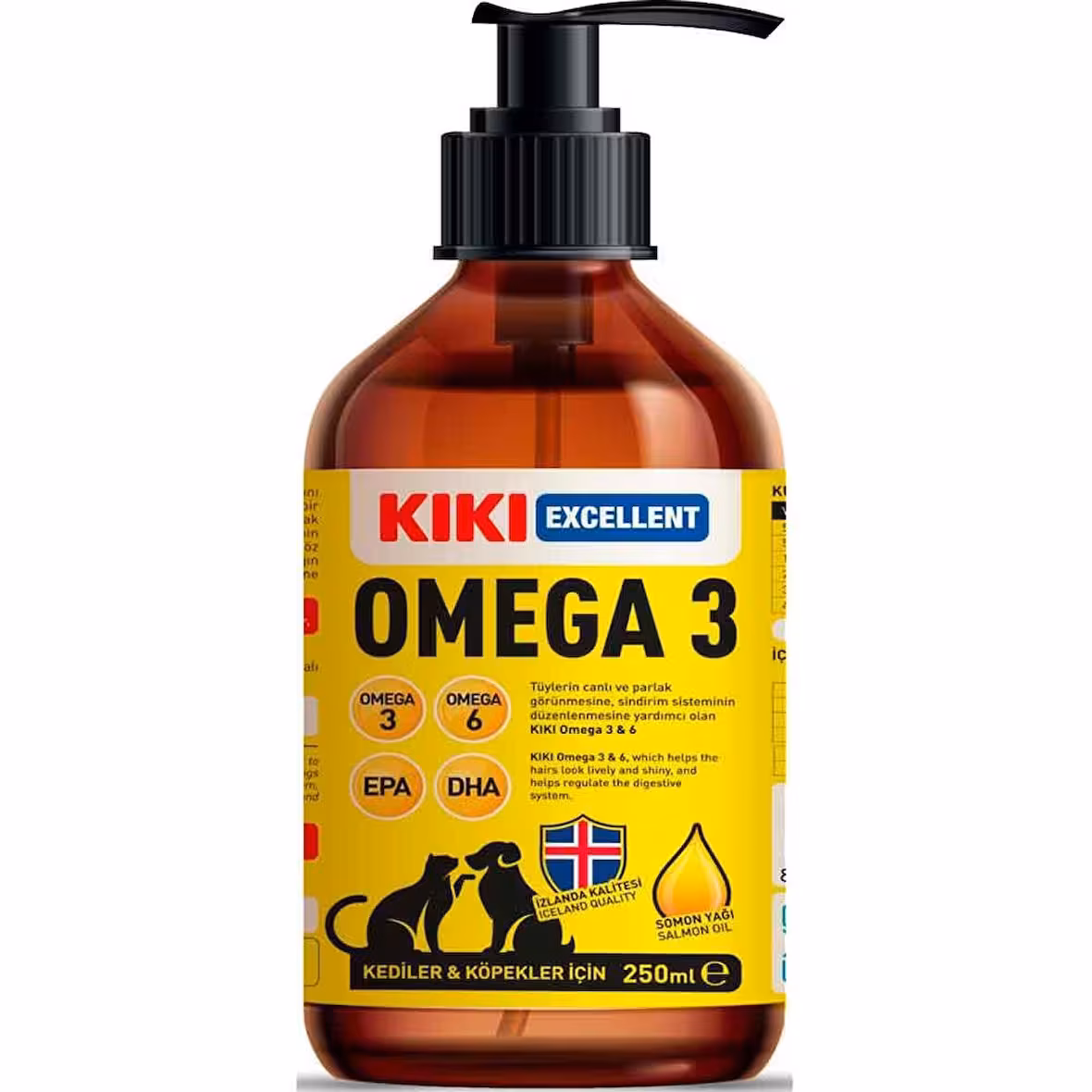 Kiki Excellent Omega 3 250 ml Köpek ve Kediler için Balık Yağı