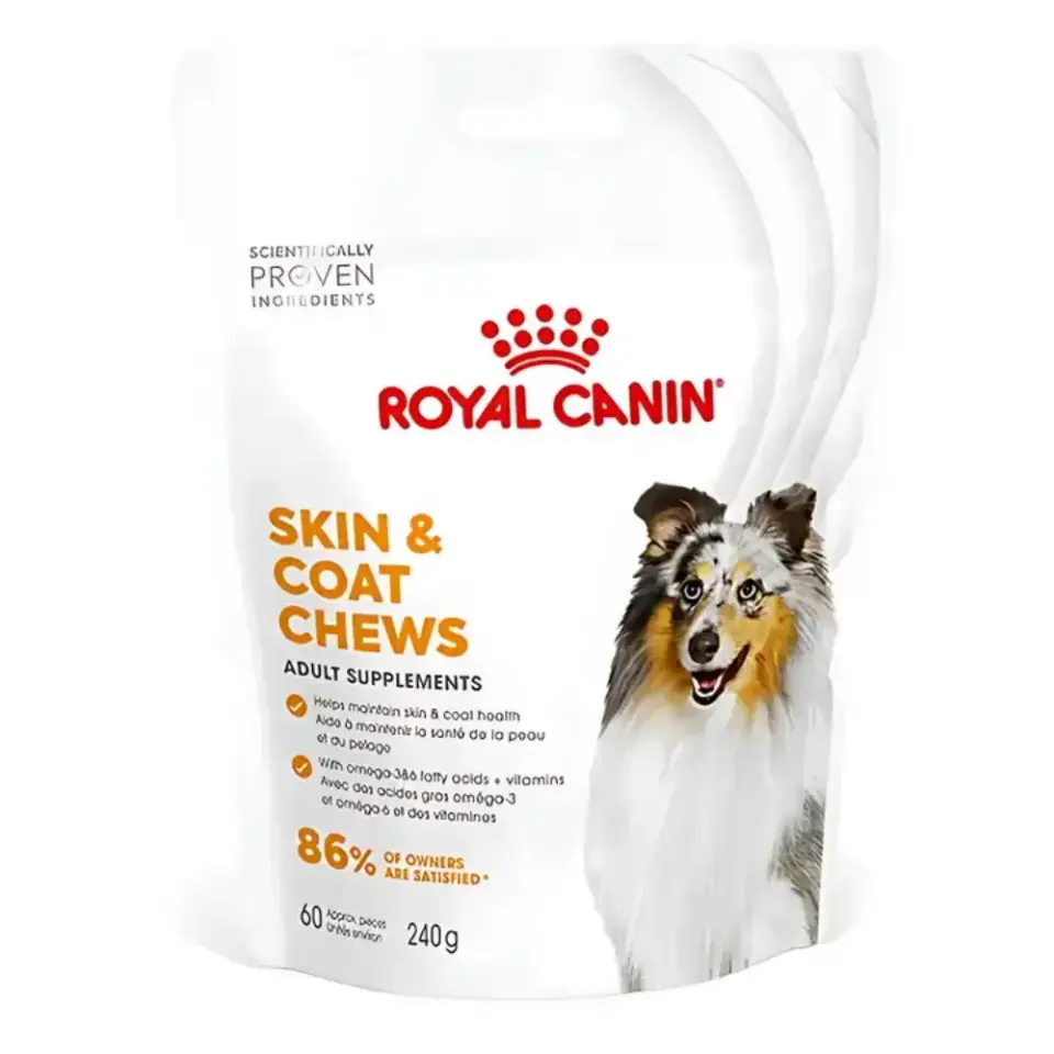 Royal Canin Skin Coat Chews Deri ve Tüy Sağlığını Destekleyen Tamamlayıcı Ödül Maması 240 Gr
