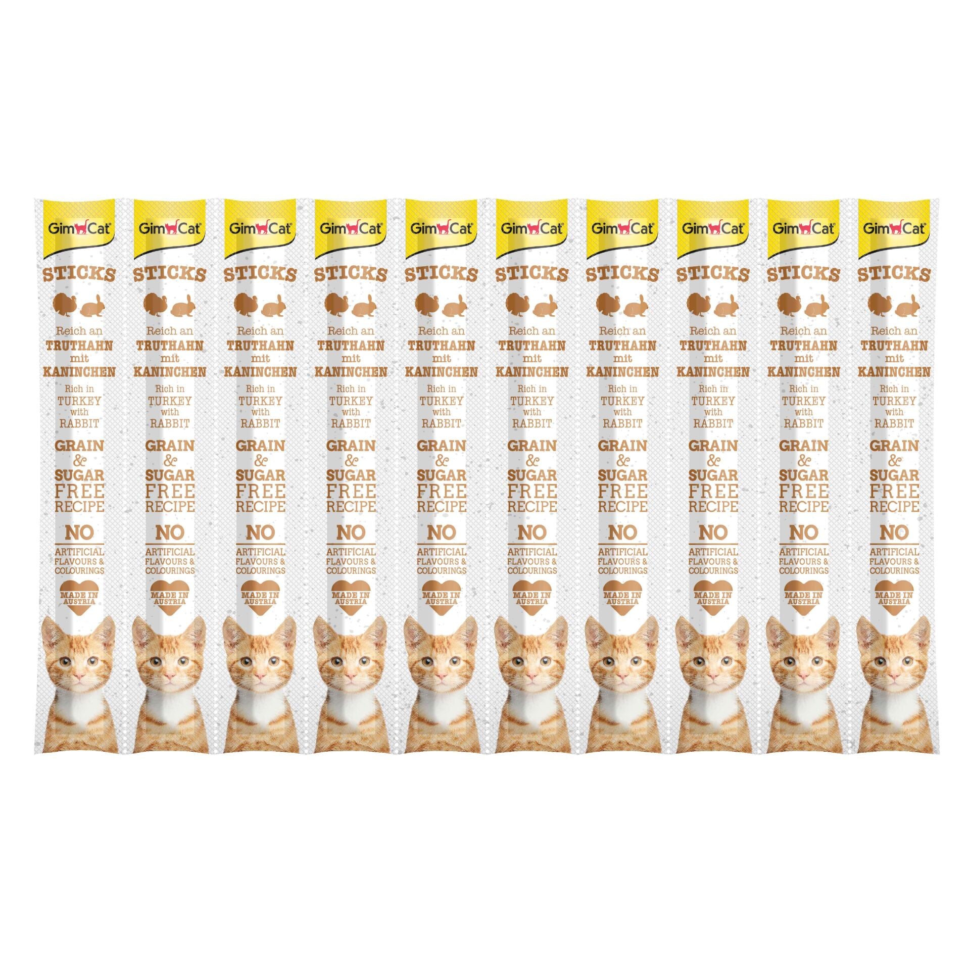 GimCat Sticks Hindi Etli Tavşan etli Ödül Çubukları 50 gr - 10lu
