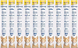 Gimcat Sticks Tahılsız Somonlu Ödül Çubuğu 10'lu