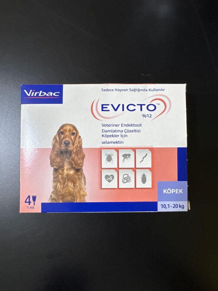Virbac Evicto 10,1-20 Kg Köpek İç Dış Parazit 1 Kutu 4 Pipet