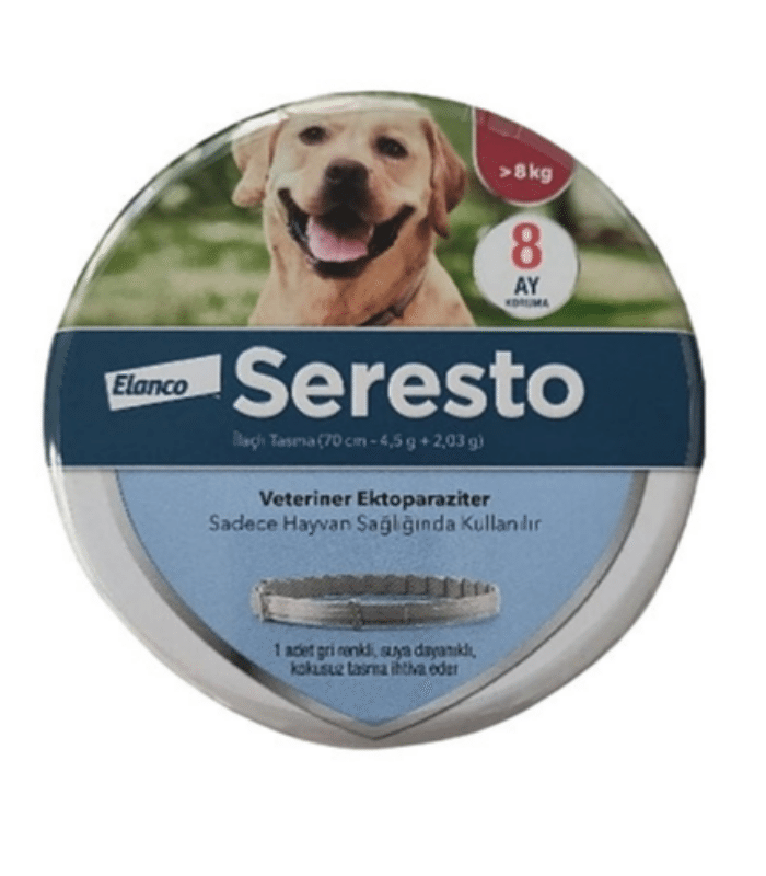 Elanco Seresto Tasma 70 cm 8 Kg Üzeri Köpekler İçin Pire Kene Tasması