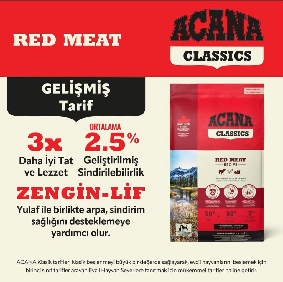 Acana Classic Red Köpek Maması 14,5 Kg